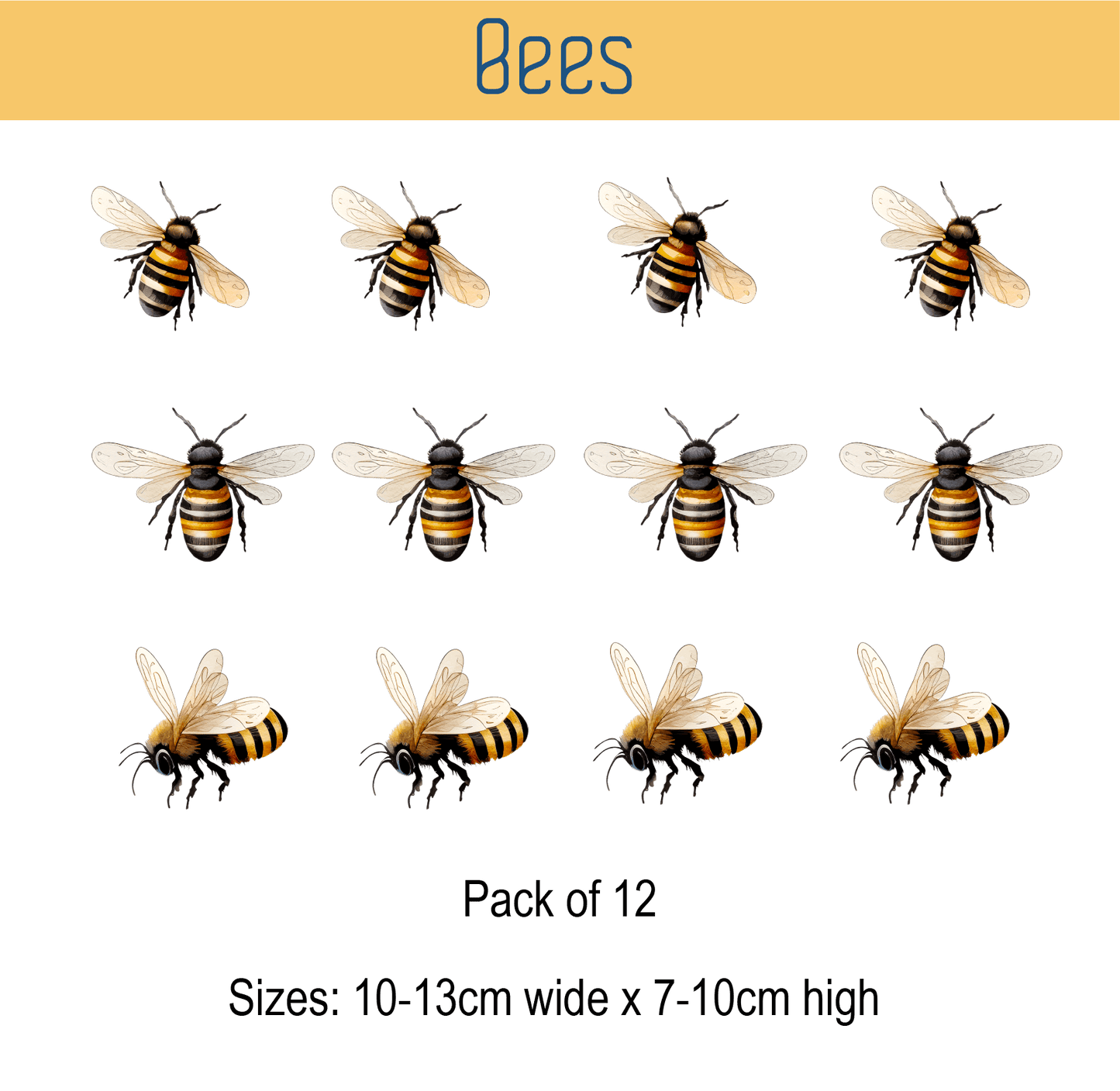 Bee Wall Sticker Decals