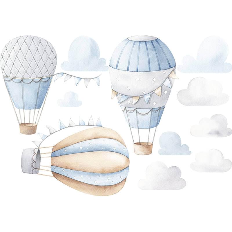 Hot Air Balloons Wall Stickers