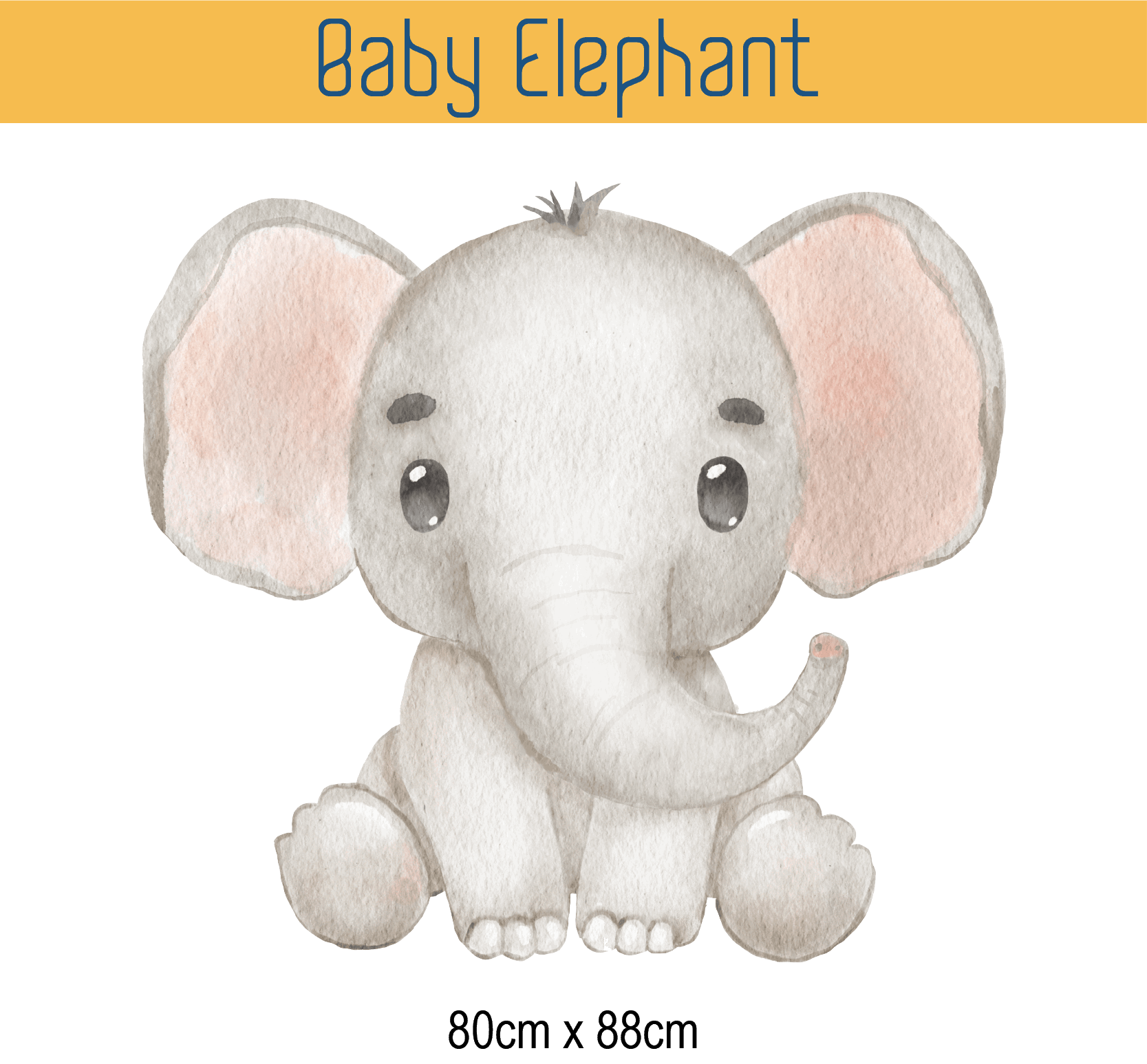 Baby Elephant Wall Sticker Decal Artisan Wallstickers shop now