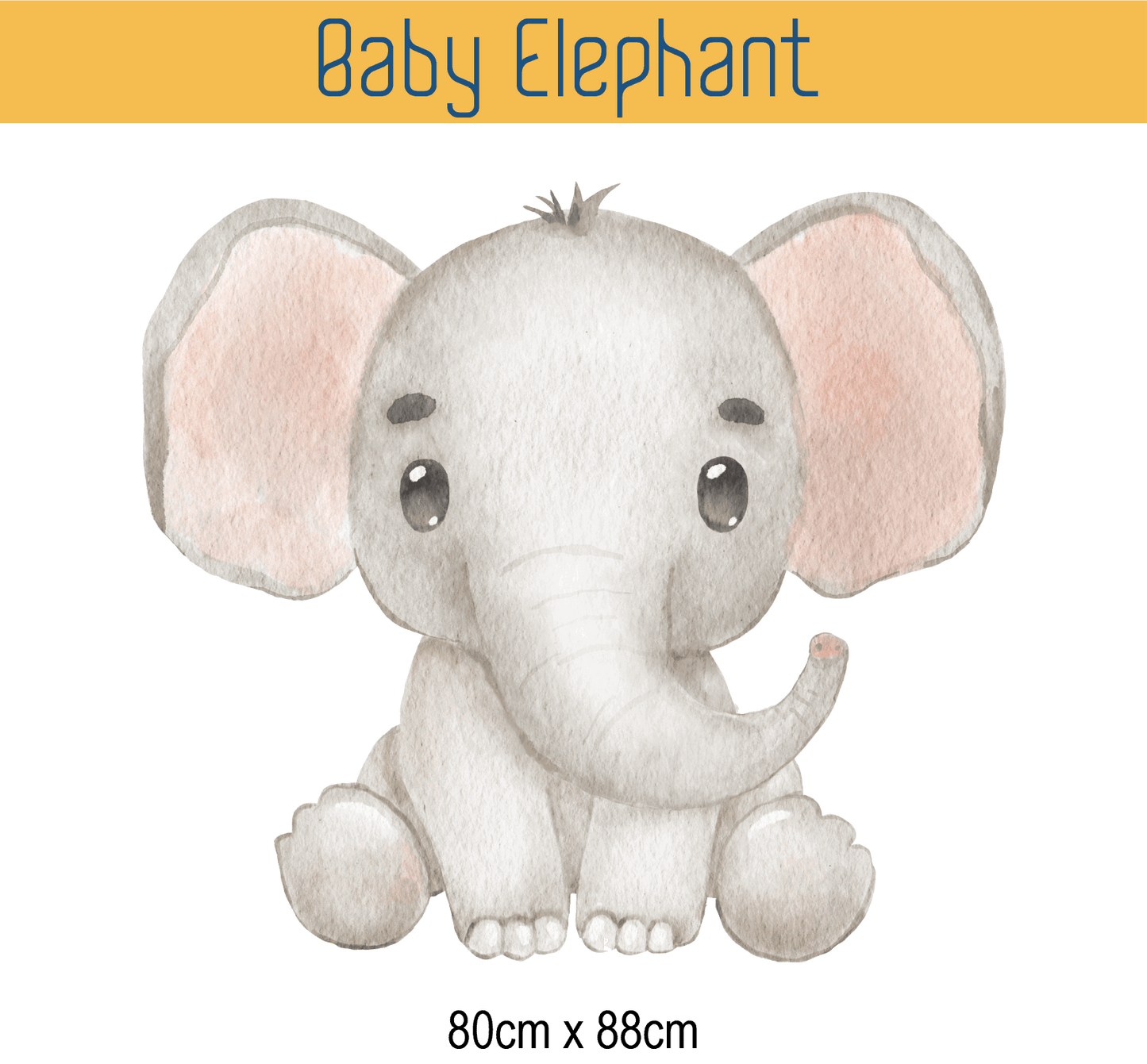 Baby Elephant Wall Sticker Decal