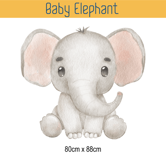 Baby Elephant Wall Sticker Decal