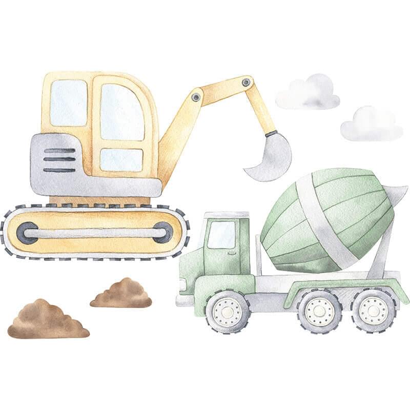 Construction Wall Stickers