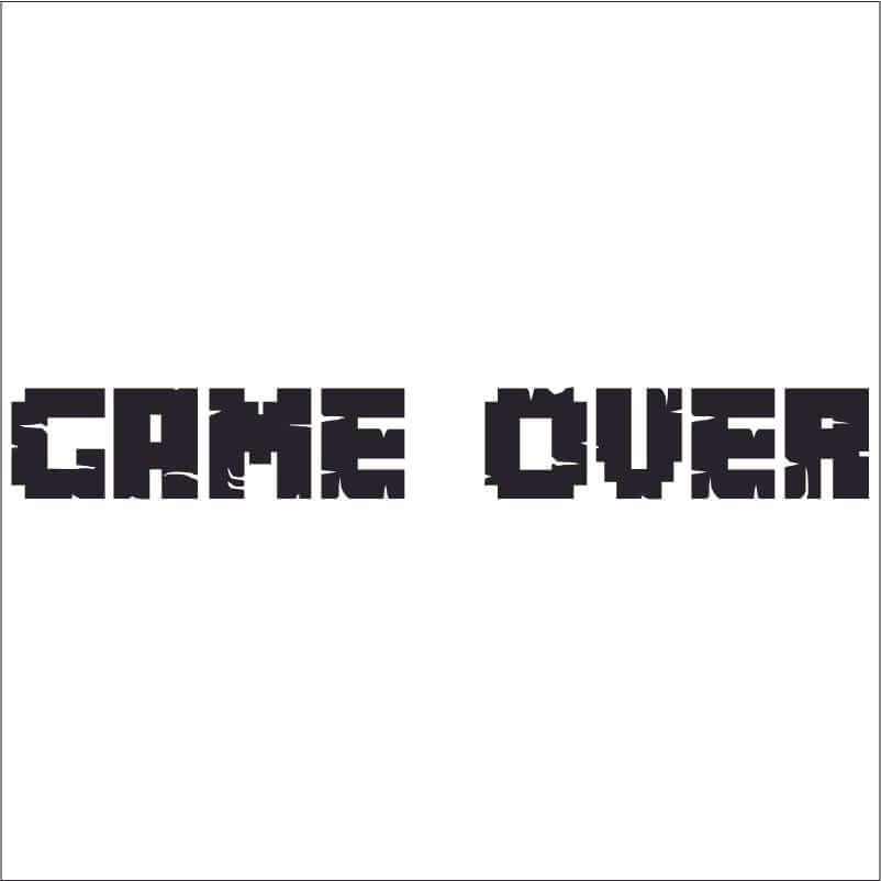 Game Over Wall Stickers