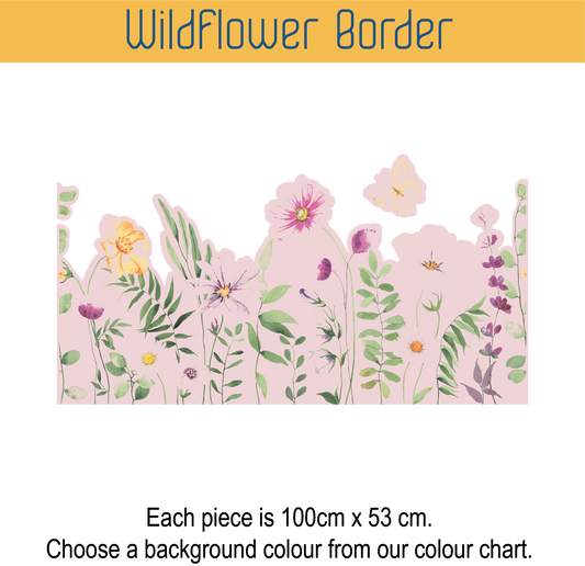 Wildflower Border Wall Stickers