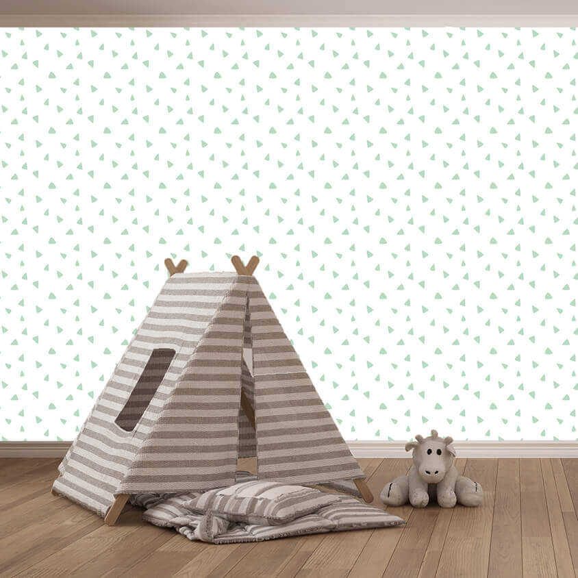 This playful Triangle Wallpaper is perfect for a youngster's room and it's not a design that they're likely to outgrow fast. Printed on Phototex fabric makes it removable and damage free.