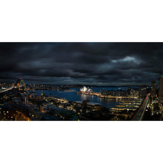 Sydney Night Skyline Wall Mural